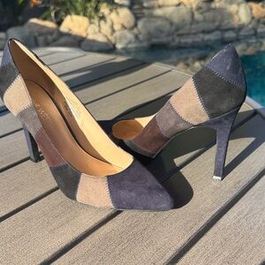 Nine West Multicolor Patchwork Heels